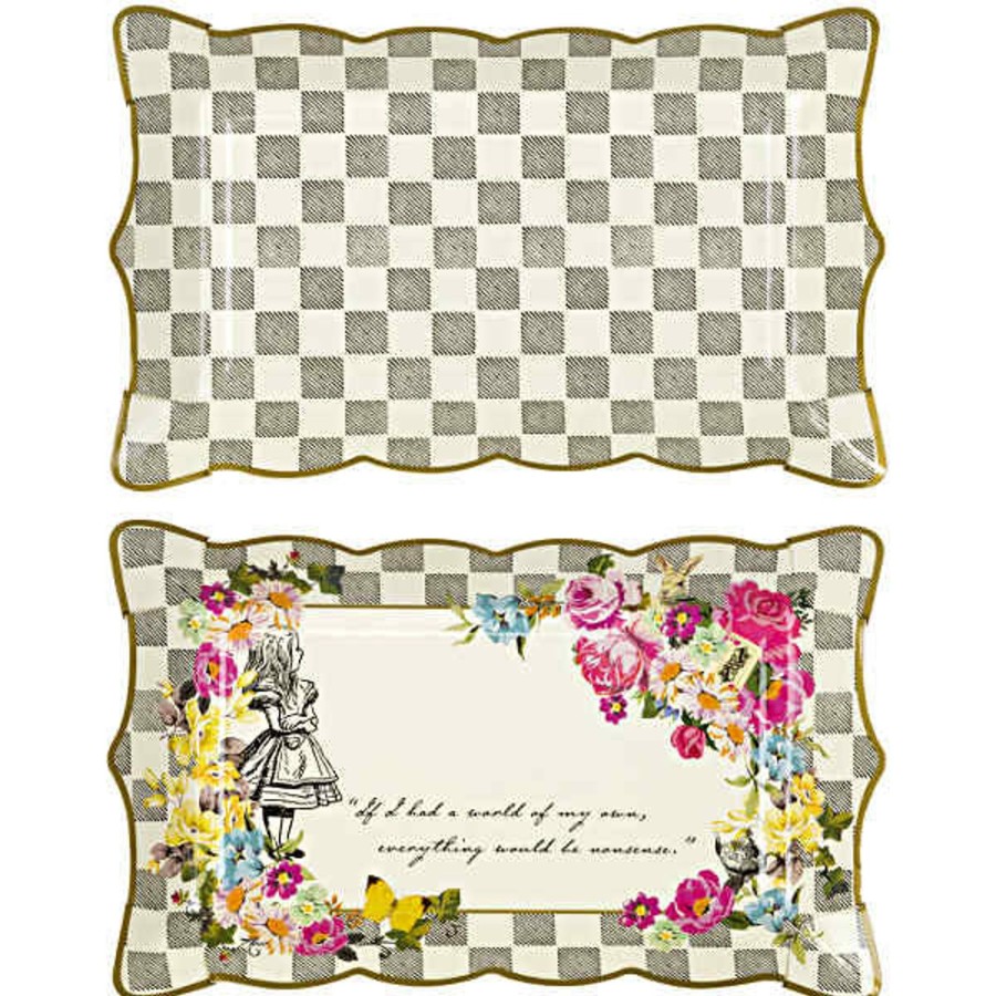 And More Talking Tables Party | Alice Tea Party Platter, 4 Pack