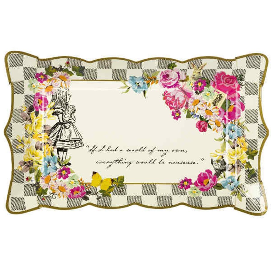 And More Talking Tables Party | Alice Tea Party Platter, 4 Pack