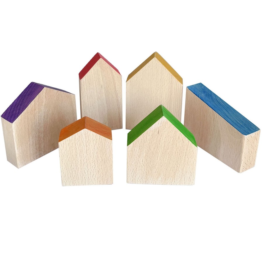 Creative Play Grapat Open-Ended Play | Grapat Wooden House Set