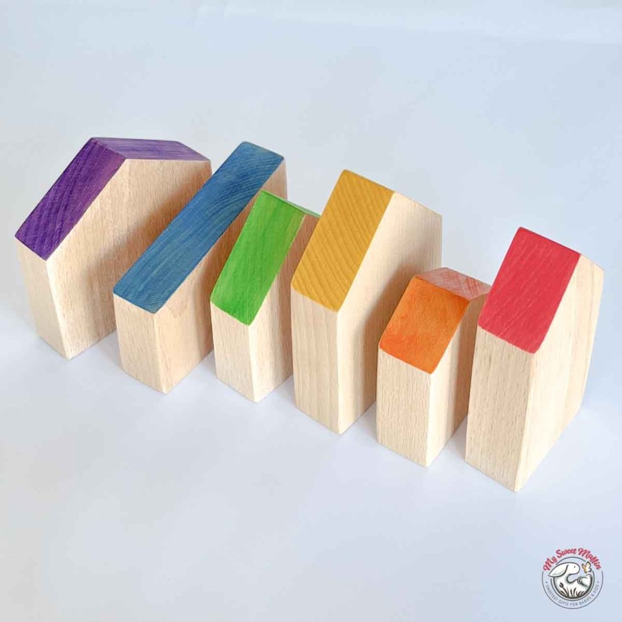 Creative Play Grapat Open-Ended Play | Grapat Wooden House Set