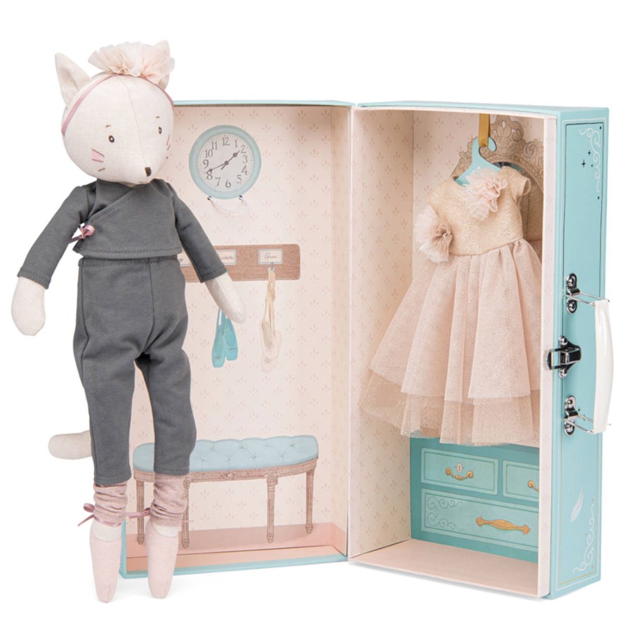 Doll Play Moulin Roty Plush Animals & Dolls | Moulin Roty La Petite Ecole De Danse Celestine'S Wardrobe