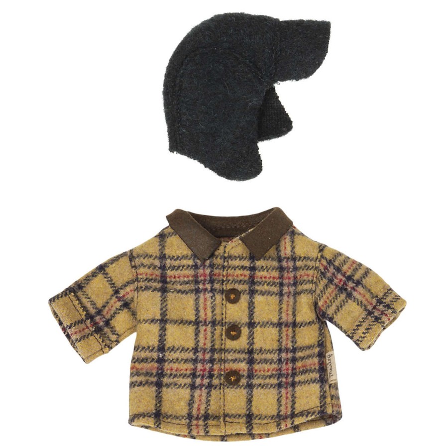 Doll Play Maileg Maileg Dolls | Maileg Woodsman Jacket And Hat For Teddy Dad