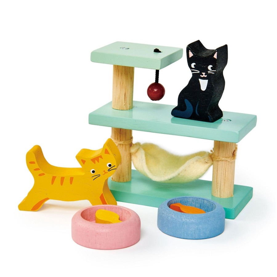 Doll Play Tender Leaf Toys Doll Houses & Accessories | Tender Leaf Toys Pet Cat Set