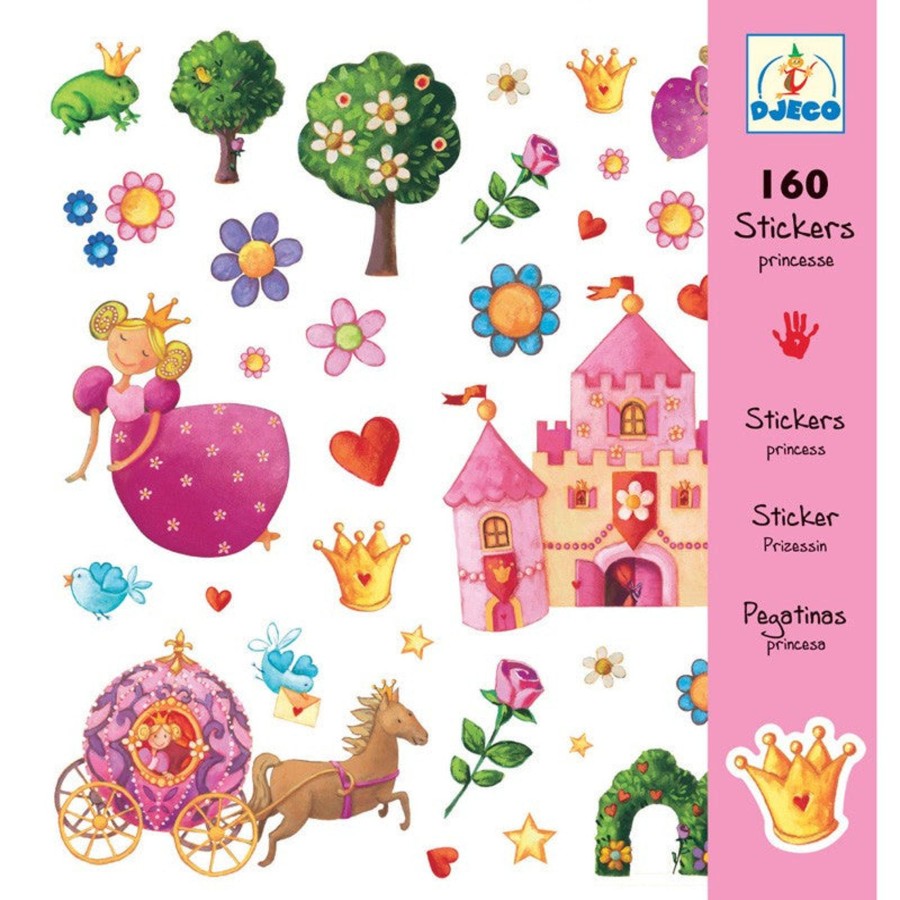 Creative Play Djeco Arts & Crafts | Djeco 160 Stickers, Princess Marguerit