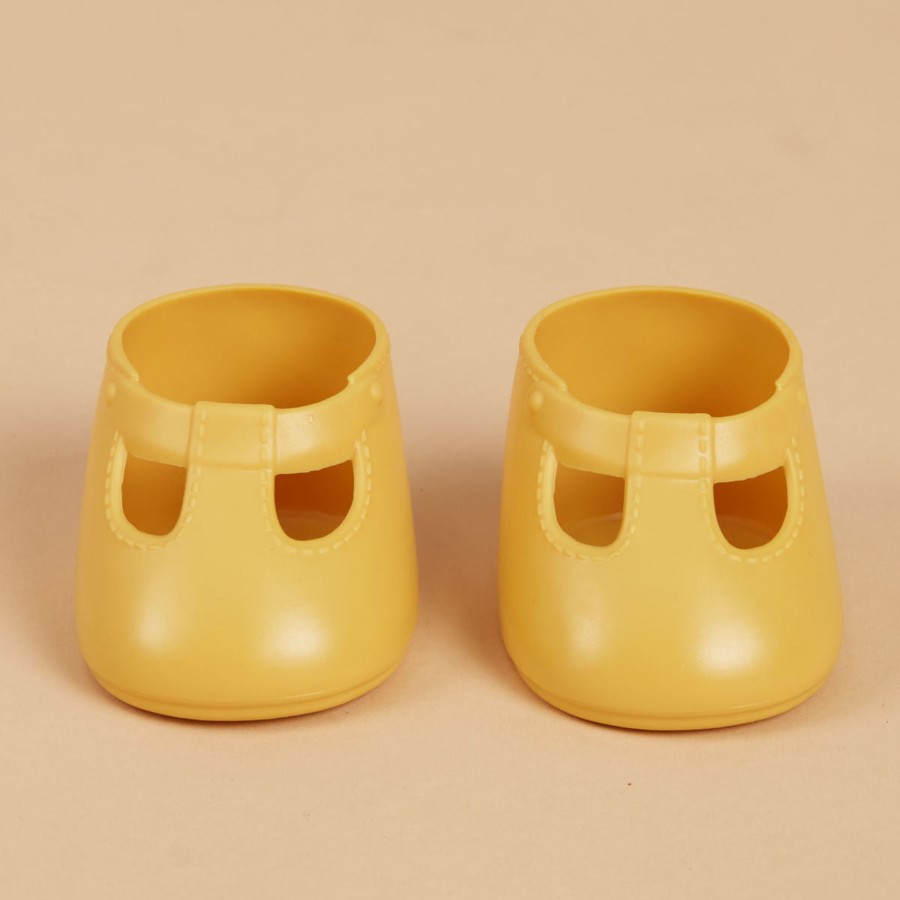 Doll Play Olli Ella Baby Dolls & Accessories | Olli Ella Dinkum Doll Shoes, Corn Yellow