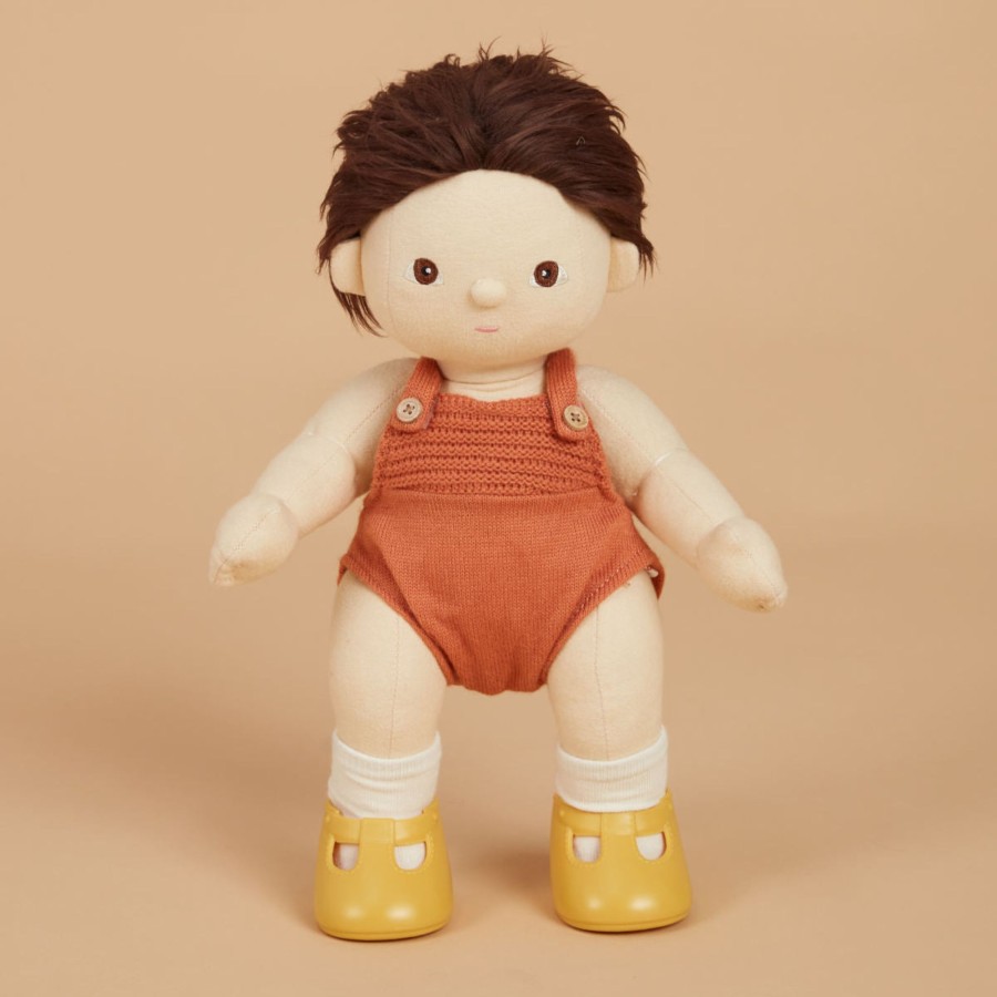 Doll Play Olli Ella Baby Dolls & Accessories | Olli Ella Dinkum Doll Shoes, Corn Yellow