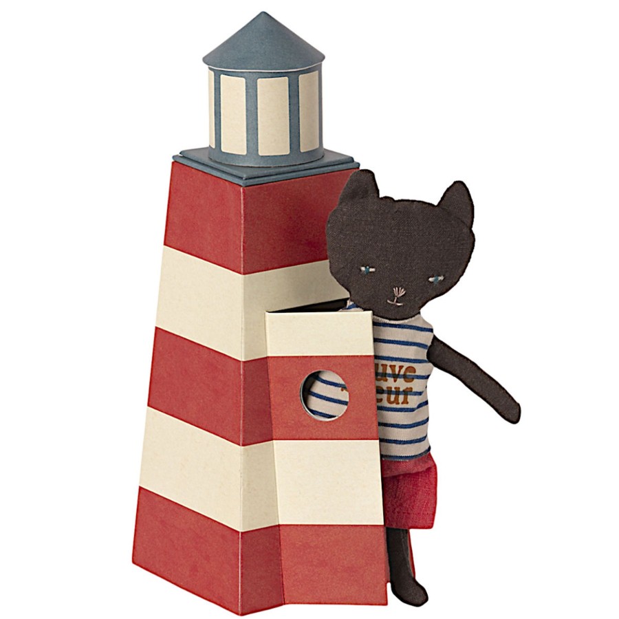 Doll Play Maileg Maileg Dolls | Maileg Lifeguard Cat With A Tower