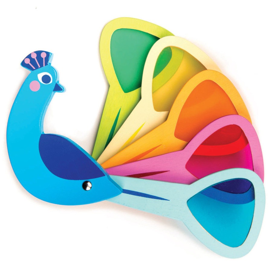 Creative Play Tender Leaf Toys Blocks, Puzzles & Games | Tender Leaf Toys Peacock Colors