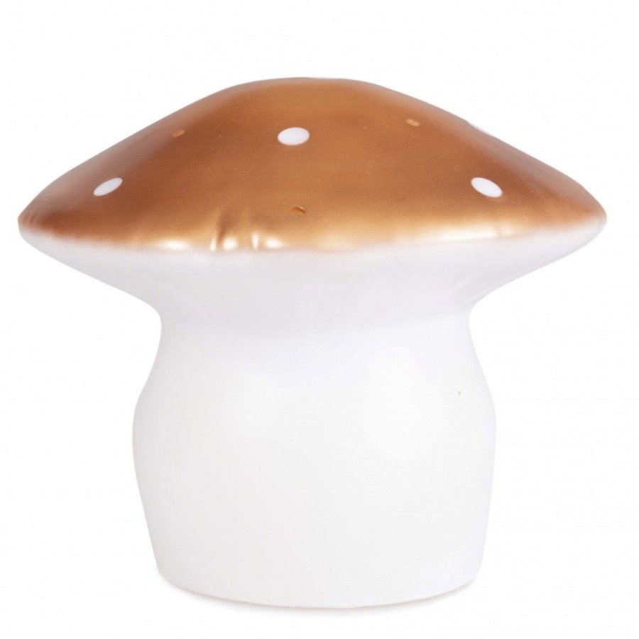 Room Decor Egmont Lights & Clocks | Egmont Heico Medium Mushroom Led Lamp, Copper