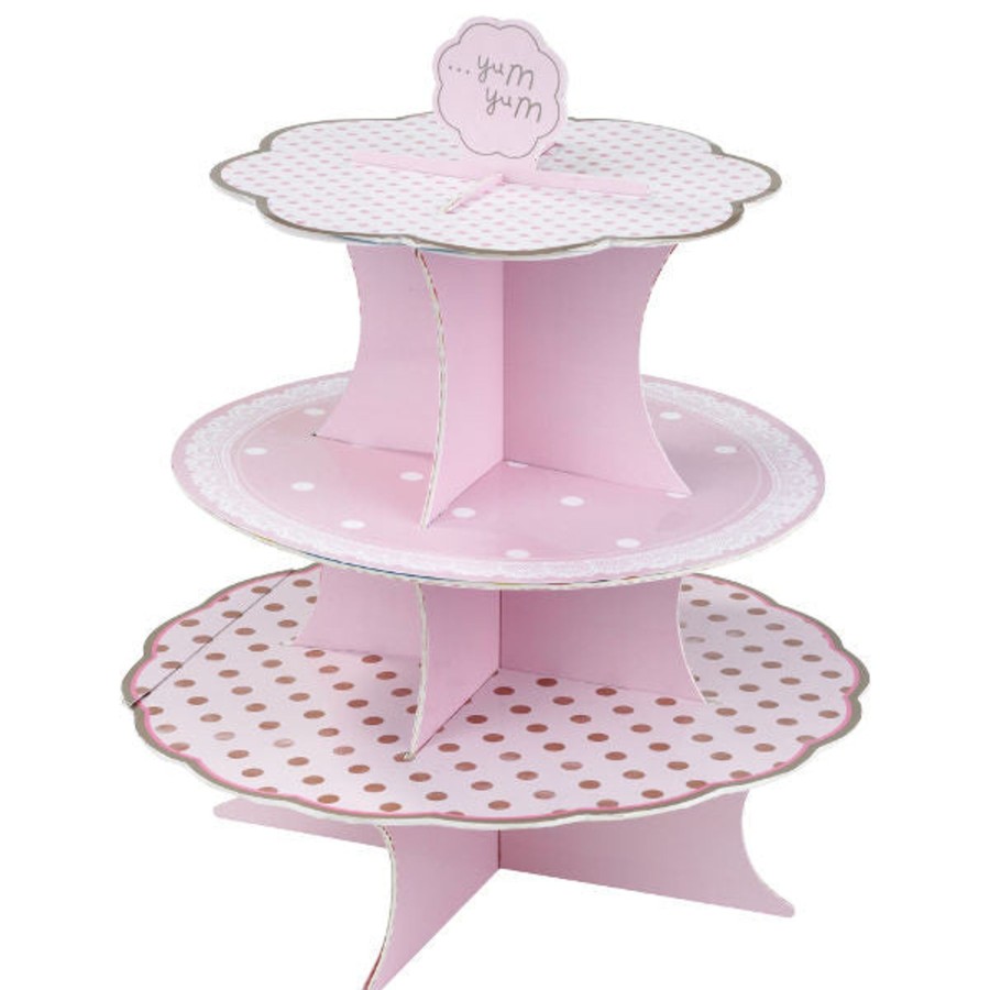 And More Talking Tables Party | Pink Cupcake Stand