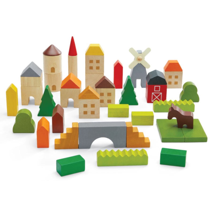 Creative Play Plan Toys Blocks, Puzzles & Games | Plan Toys Countryside Blocks