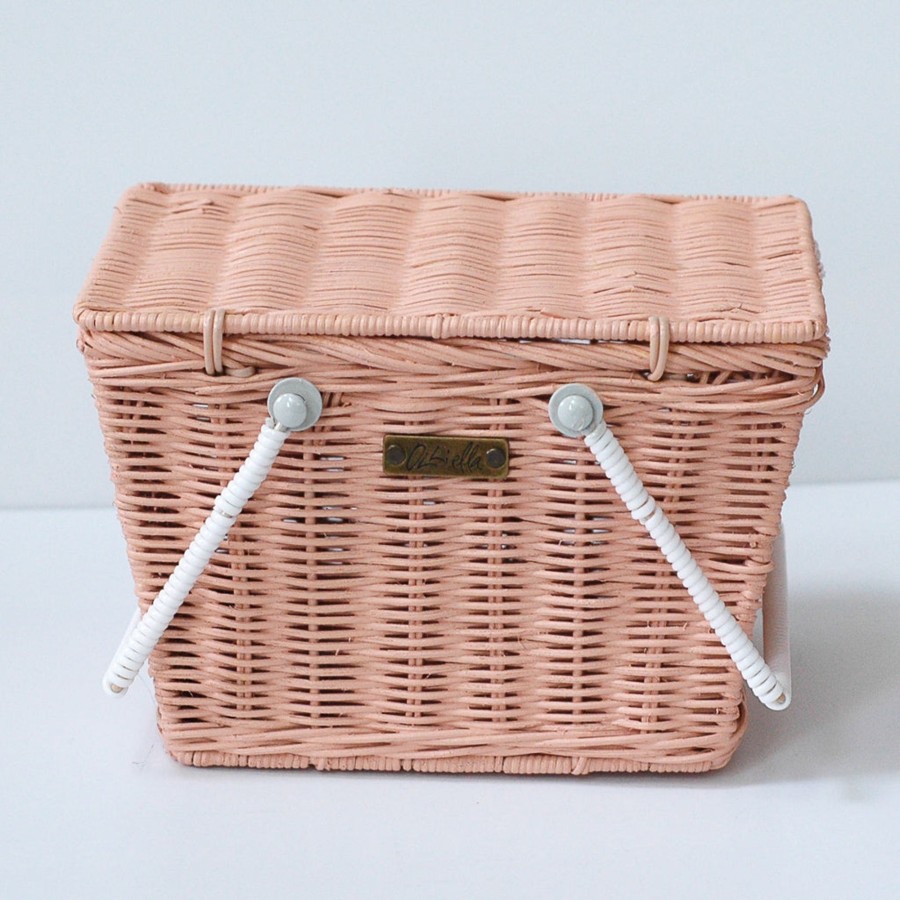 And More Olli Ella Toddler Clothes & Accessories | Olli Ella Mini Piki Basket, Rose