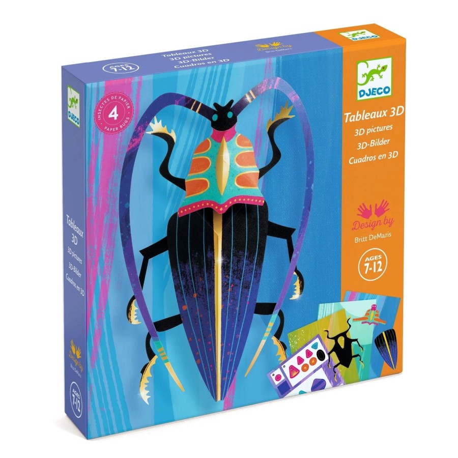 Creative Play Djeco Arts & Crafts | Djeco Paper Bugs Creation