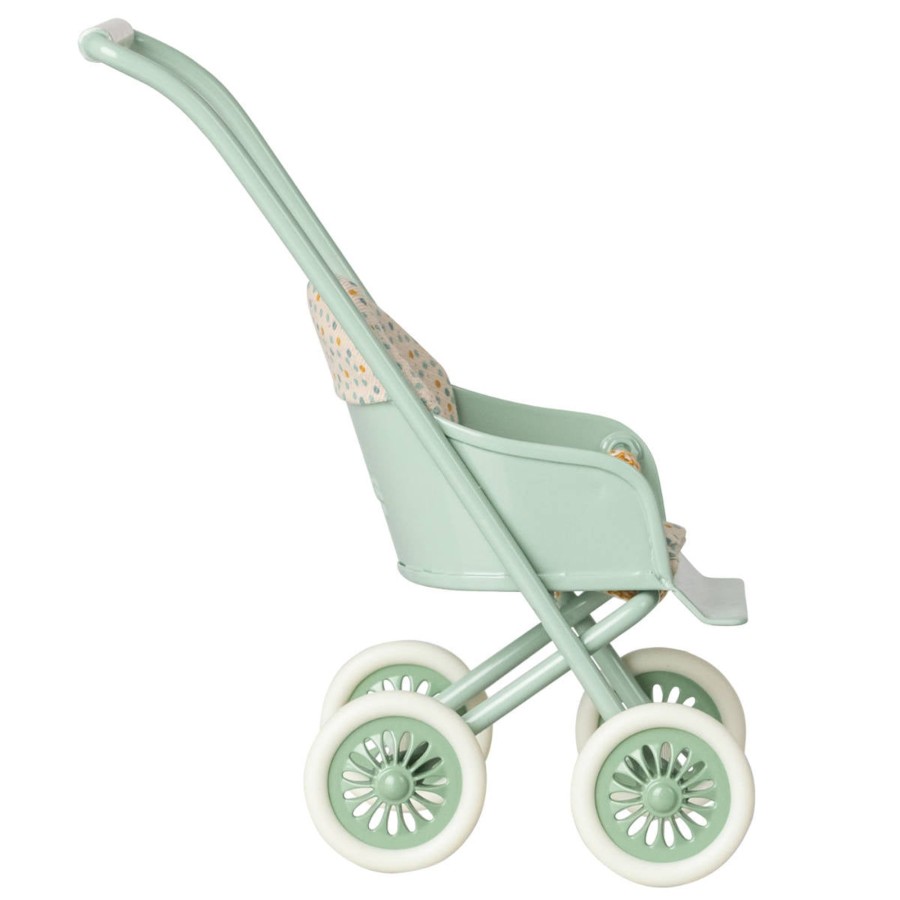 Doll Play Maileg Doll Houses & Accessories | Maileg Stroller, Mint