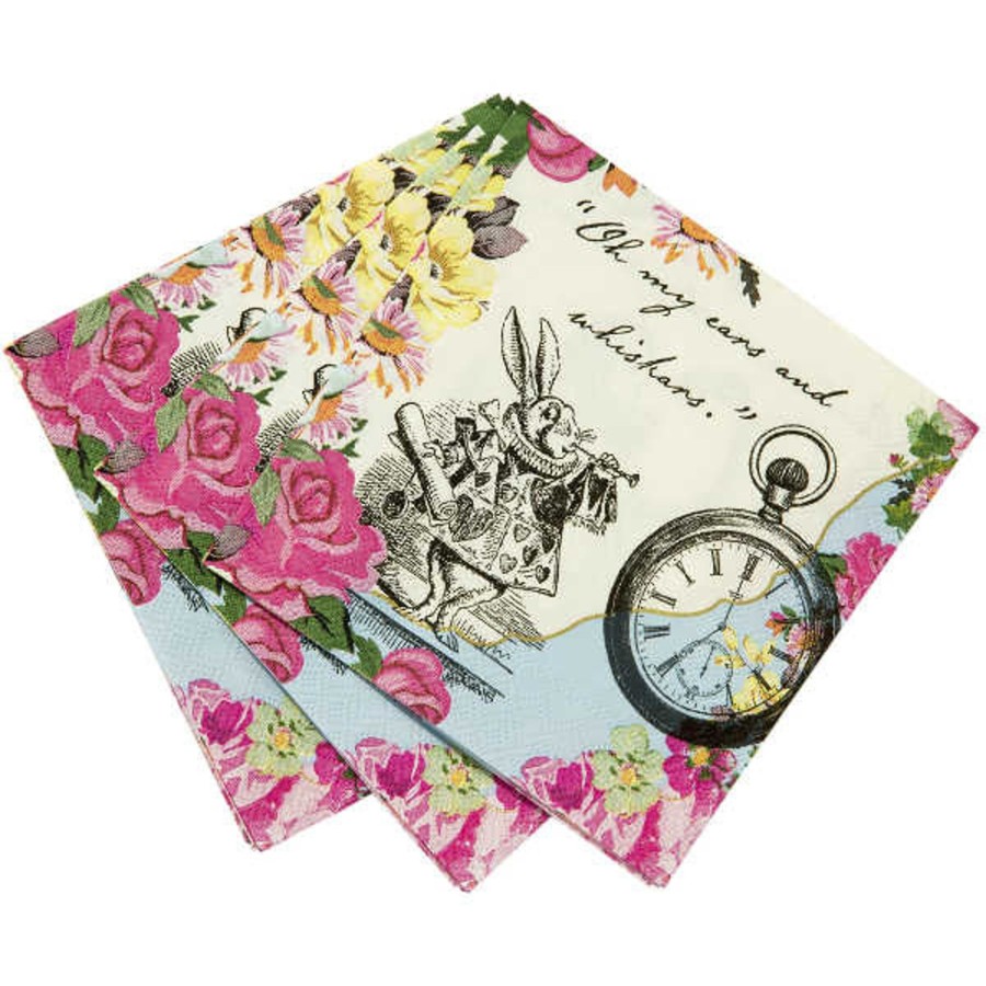 And More Talking Tables Party | Alice Tea Party Paper Napkins, 20 Pack