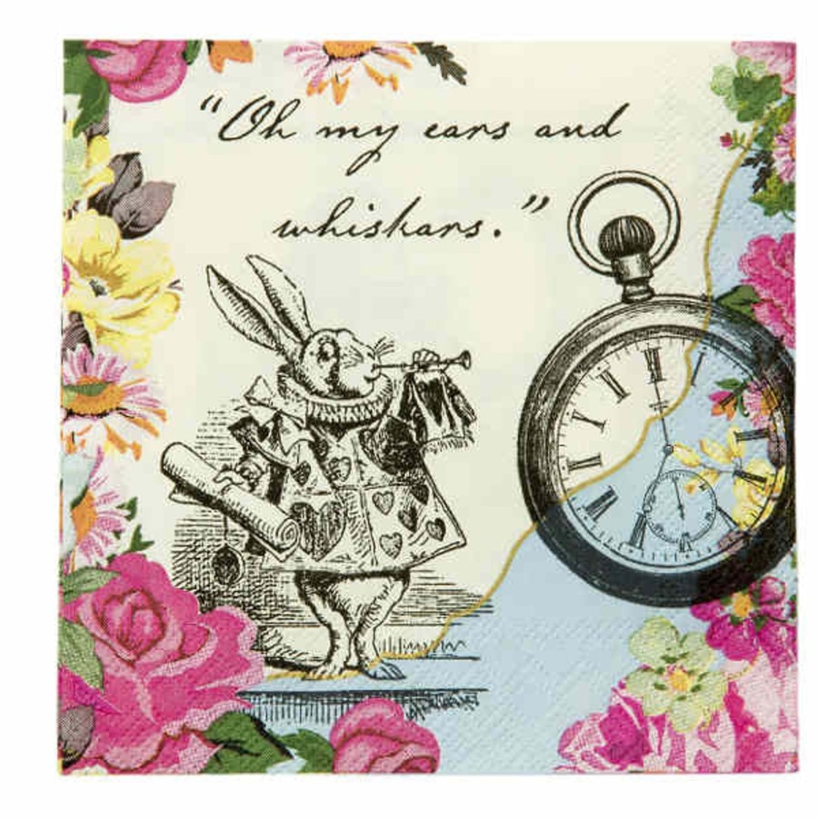 And More Talking Tables Party | Alice Tea Party Paper Napkins, 20 Pack