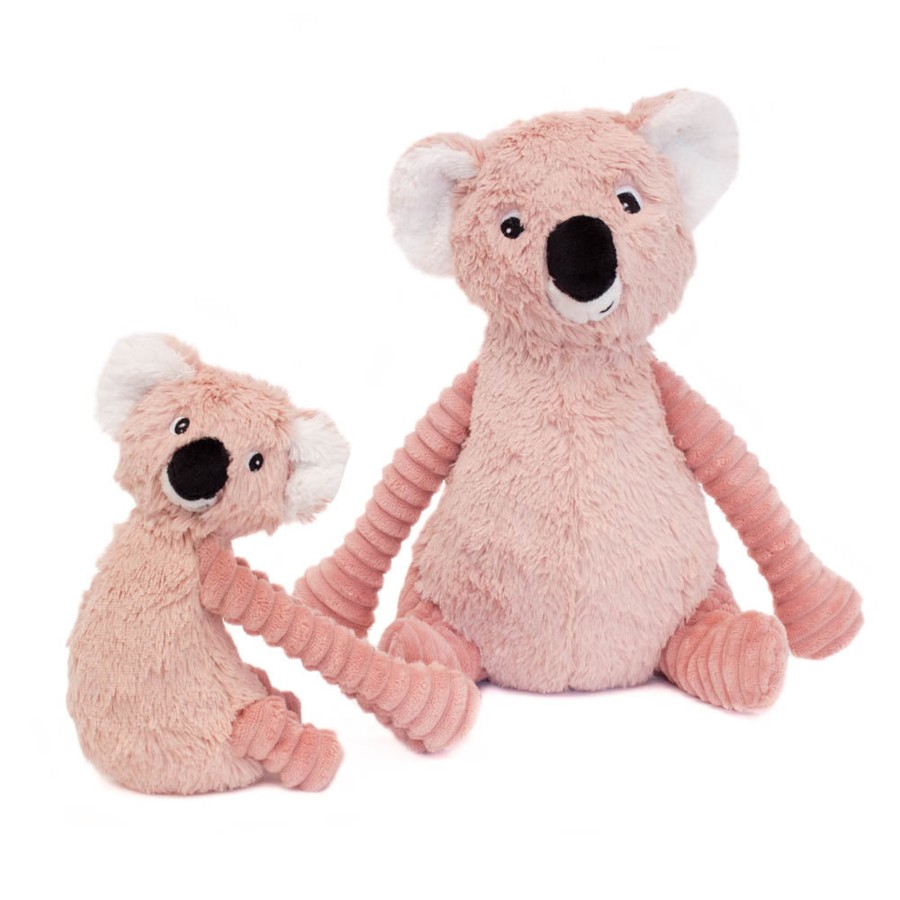 Doll Play Les Déglingos Plush Animals & Dolls | Les Deglingos Les Ptipotos, Koala Mum & Baby Pink