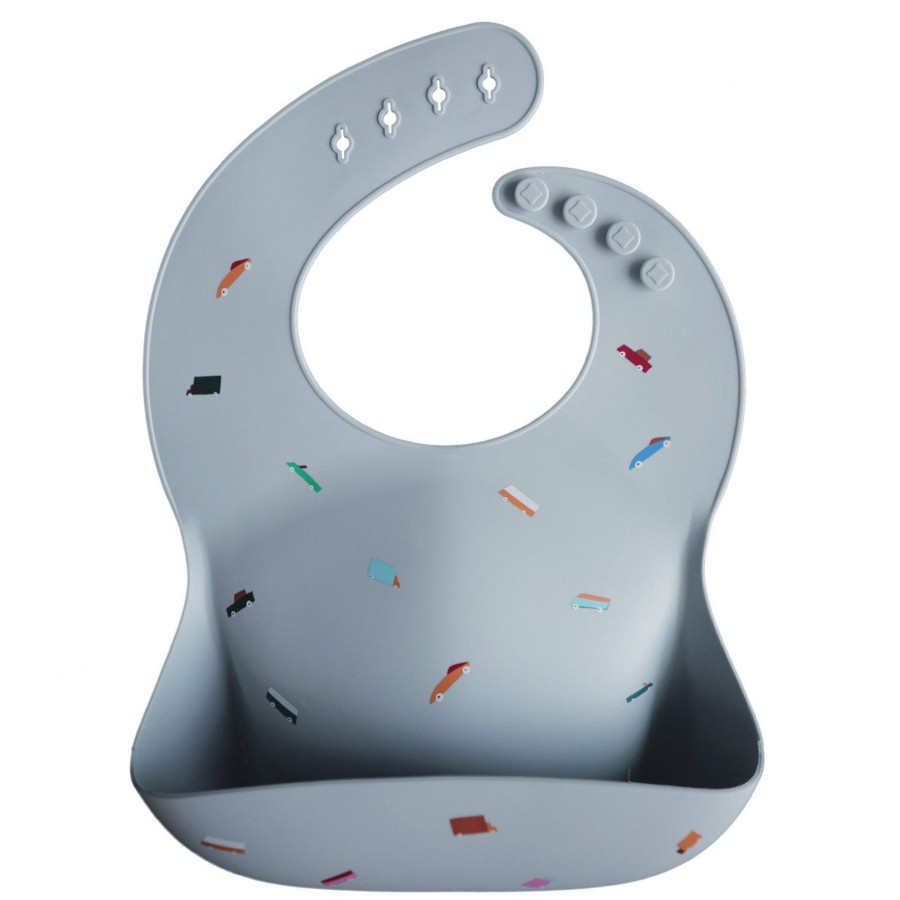 And More Mushie Meal Time | Mushie Silicon Baby Bib, Retro Cars