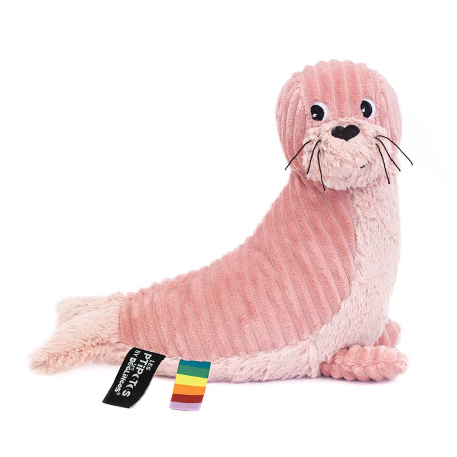 Doll Play Les Déglingos Plush Animals & Dolls | Les Deglingos Les Ptipotos, Seal Pink