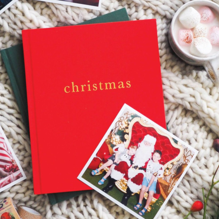 And More Write To Me Keepsakes | Family Christmas Journal, Red