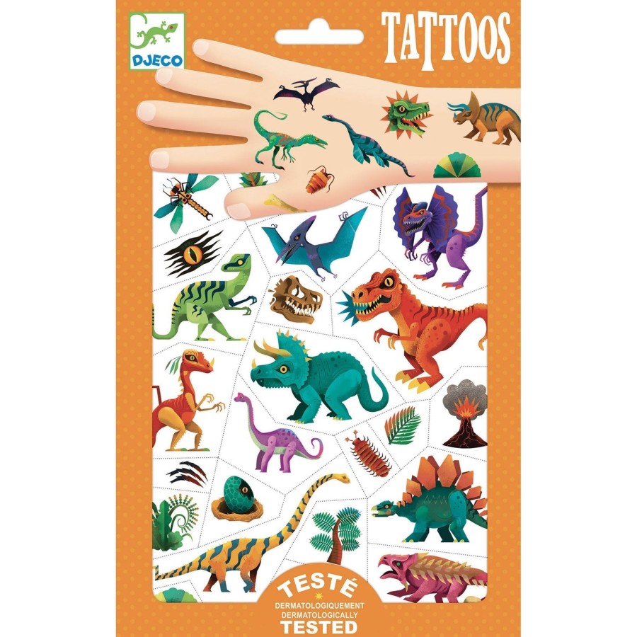 And More Djeco Party | Djeco Temporary Tattoos, Dino Club