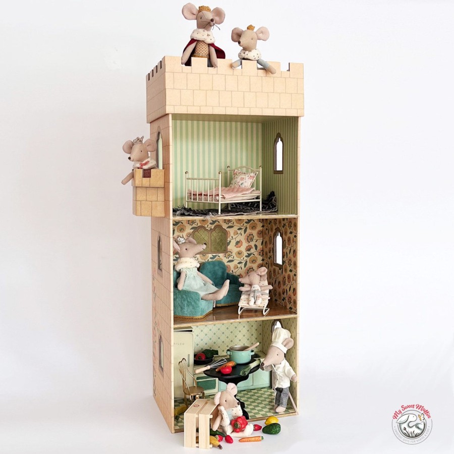 Doll Play Maileg Doll Houses & Accessories | Maileg Castle With Kitchen