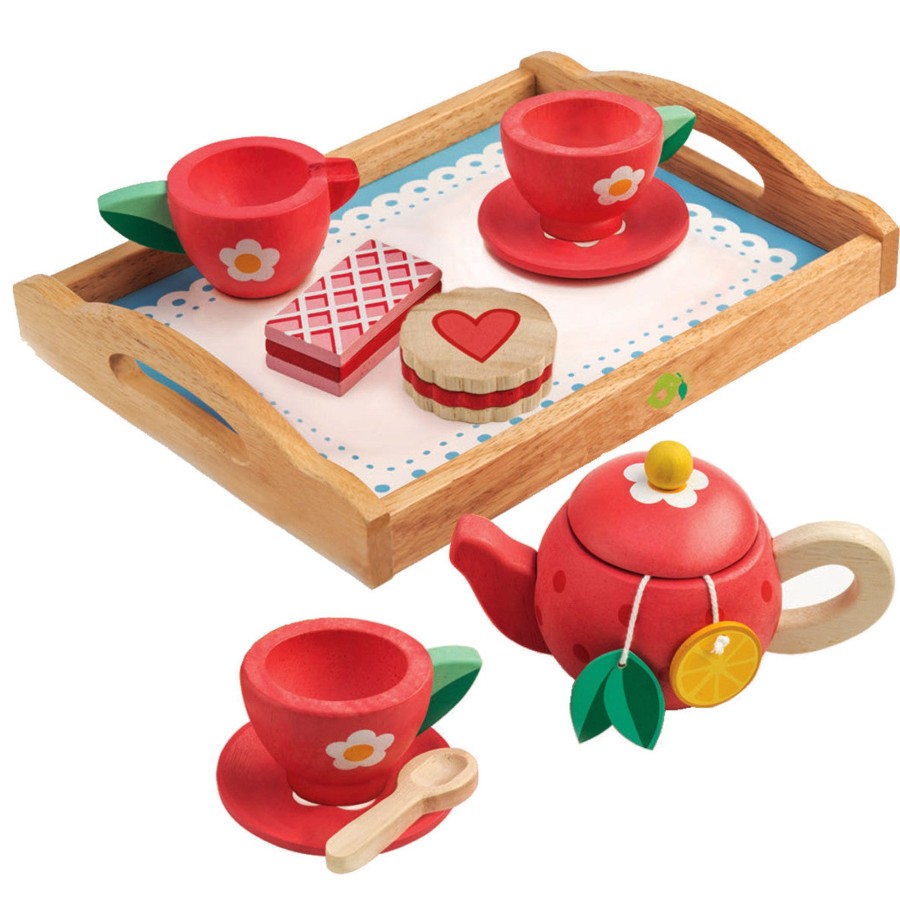 Pretend Play Tender Leaf Toys Pretend Food, Kitchen & Store | Tender Leaf Toys Tea Tray Set