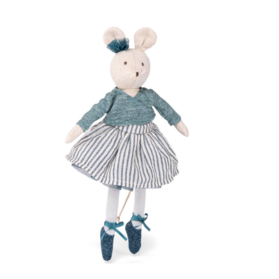 Doll Play Moulin Roty Plush Animals & Dolls | Moulin Roty La Petite Ecole De Danse Charlotte The Mouse