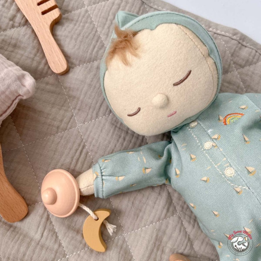 Doll Play Olli Ella Baby Dolls & Accessories | Olli Ella Dozy Dinkum Baby Doll, Moppet Ocean