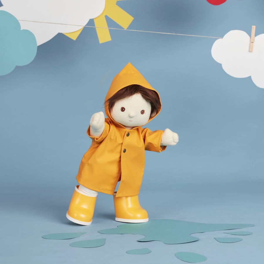 Pretend Play Olli Ella Baby Dolls & Accessories | Olli Ella Dinkum Doll Rainy Play Set, Yellow