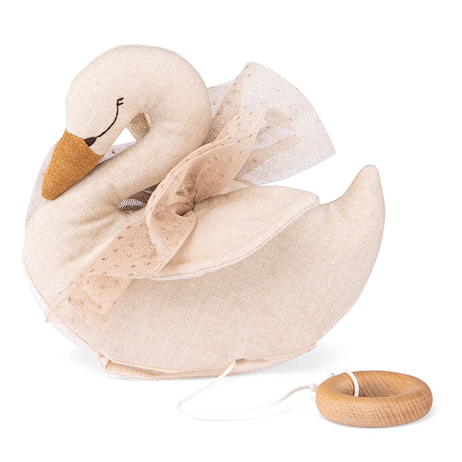 Baby Moulin Roty | Moulin Roty La Petite Ecole De Danse Little Musical Swan