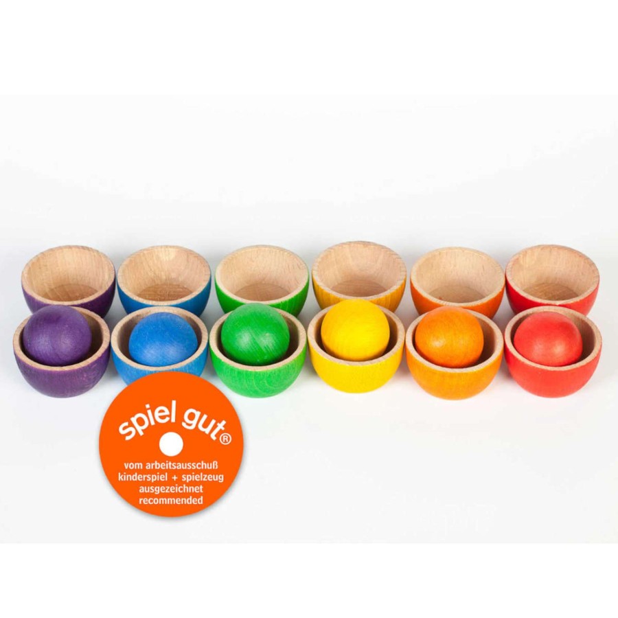 Creative Play Grapat Open-Ended Play | Grapat 6 Balls And 12 Bowls