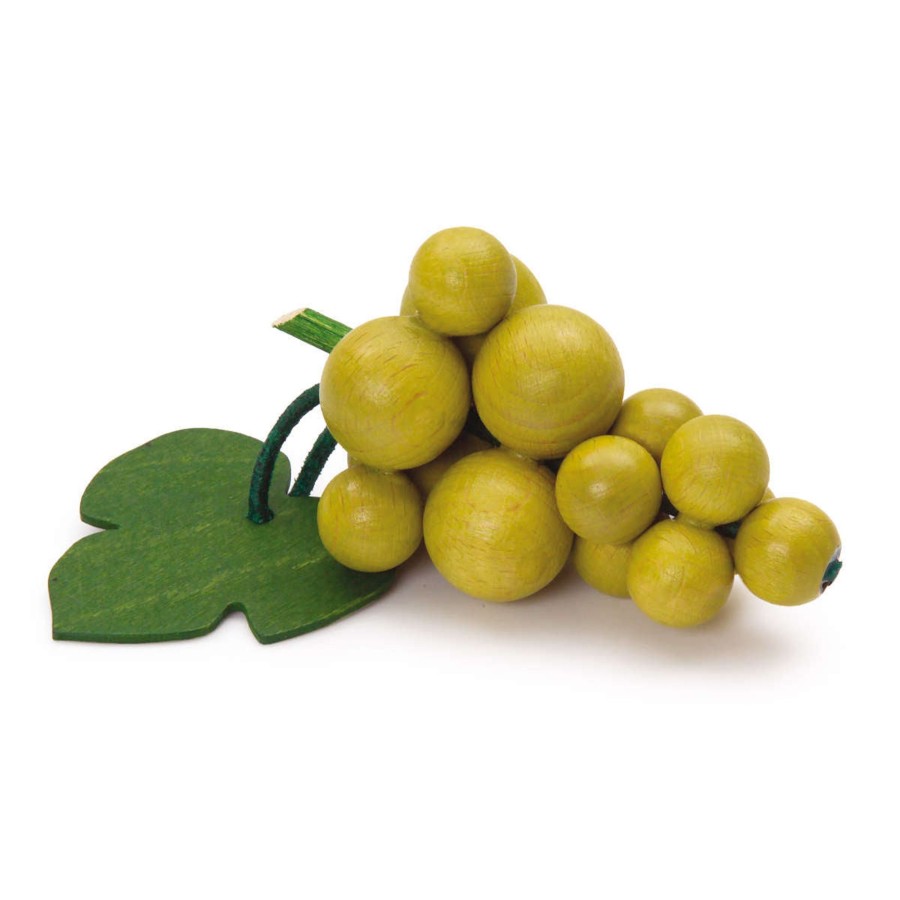 Pretend Play Erzi Pretend Food, Kitchen & Store | Erzi Wooden Play Food Green Grapes, Made In Germany