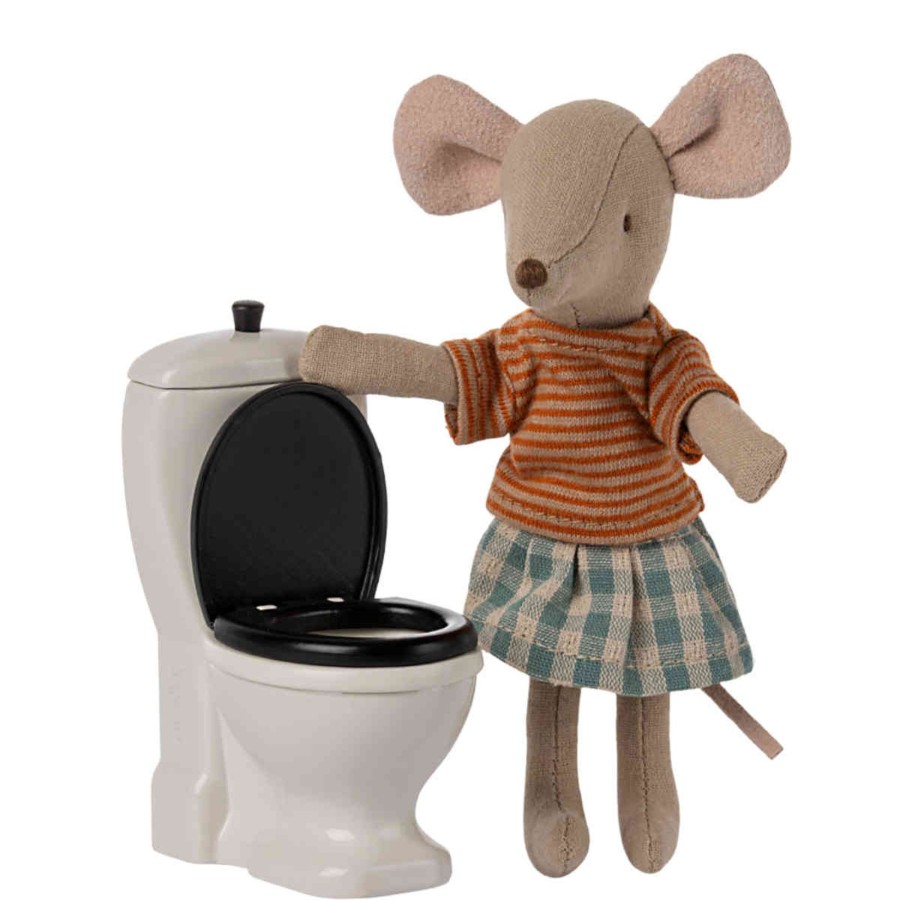 Doll Play Maileg Doll Houses & Accessories | Maileg Dollhouse Toilet, Mouse Size