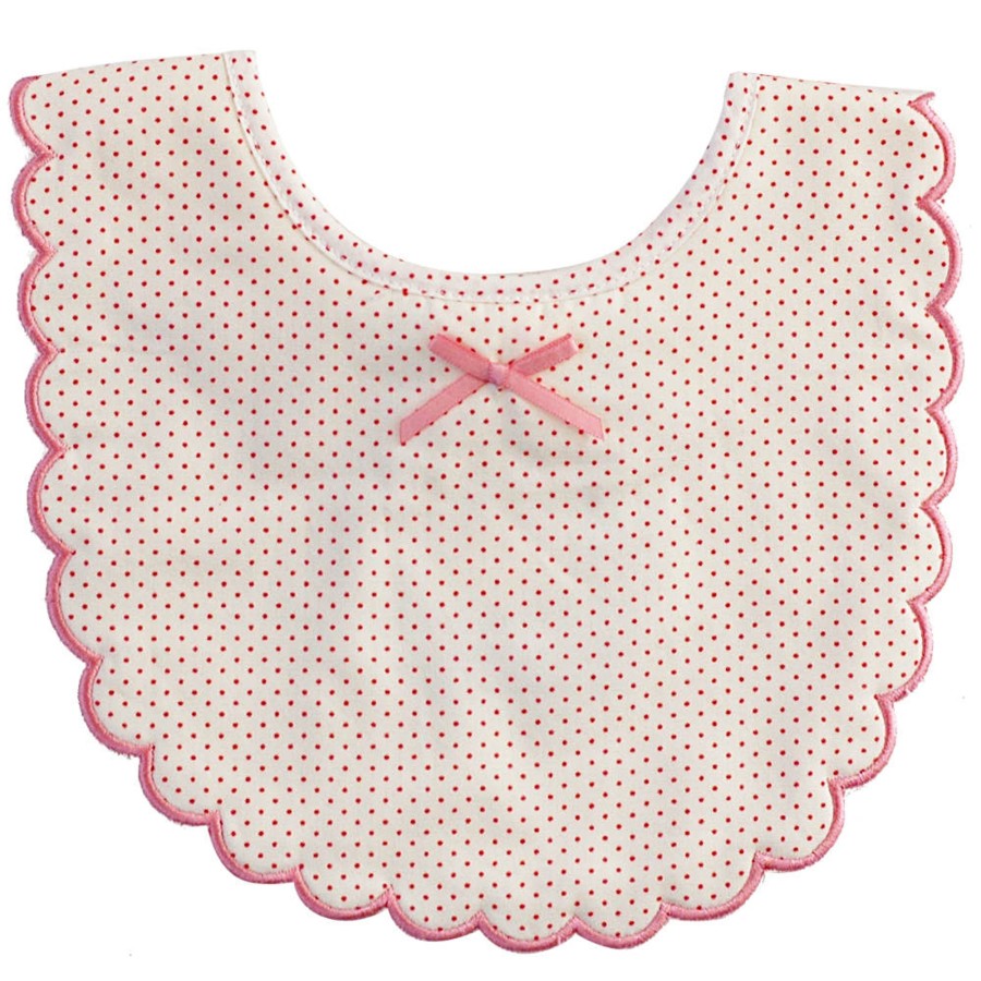 Baby Alimrose | Alimrose Scallop Edge Bib, Cream