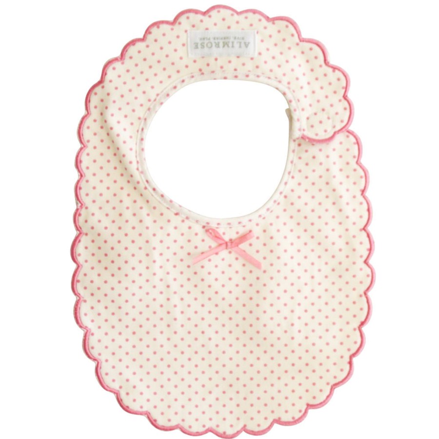 Baby Alimrose | Alimrose Scallop Edge Bib, Cream