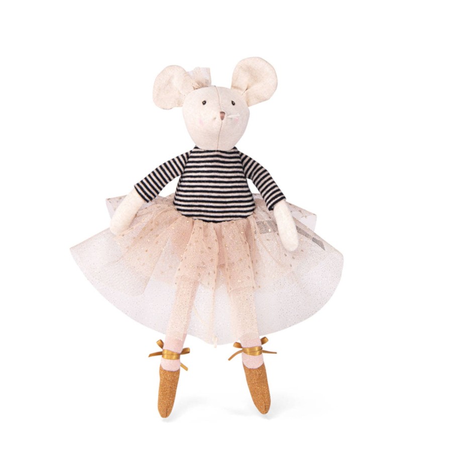 Doll Play Moulin Roty Plush Animals & Dolls | Moulin Roty La Petite Ecole De Danse Suzie The Mouse