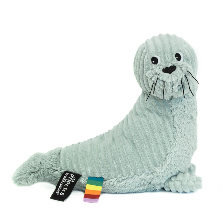 Doll Play Les Déglingos Plush Animals & Dolls | Les Deglingos Les Ptipotos, Seal Mint