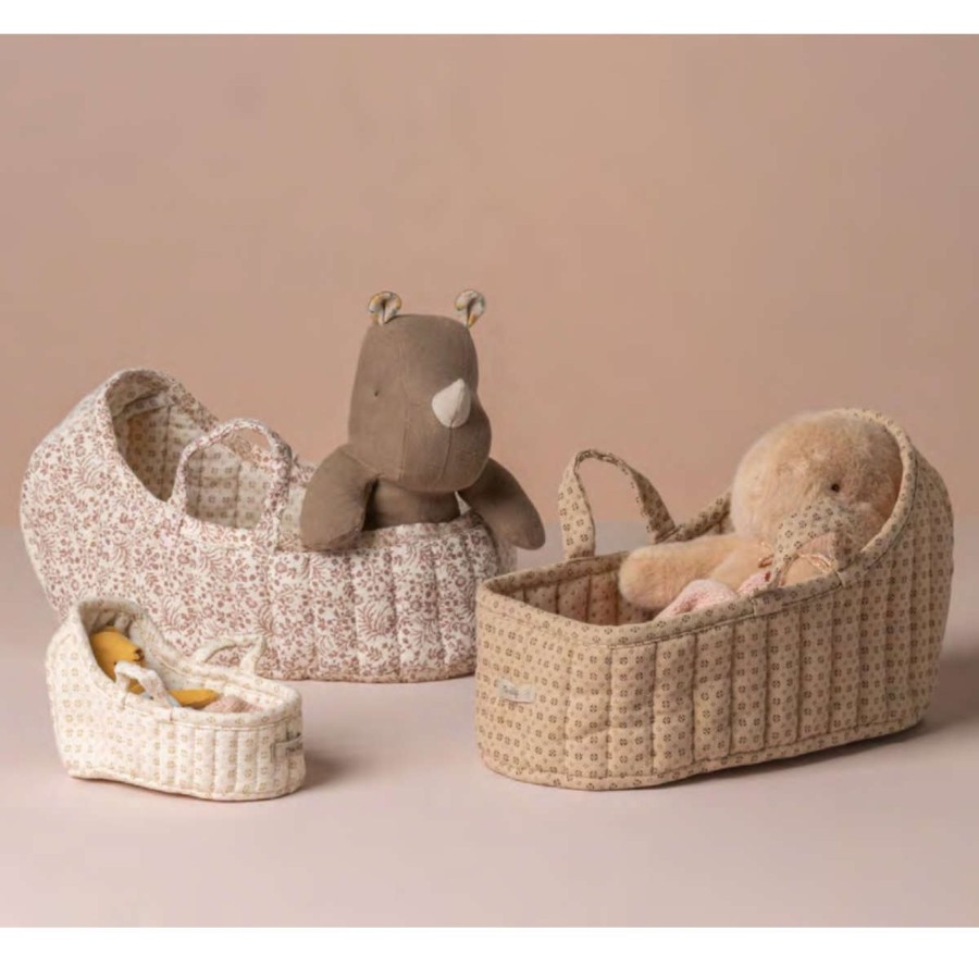 Doll Play Maileg Baby Dolls & Accessories | Maileg Large Carry Cot, Sand