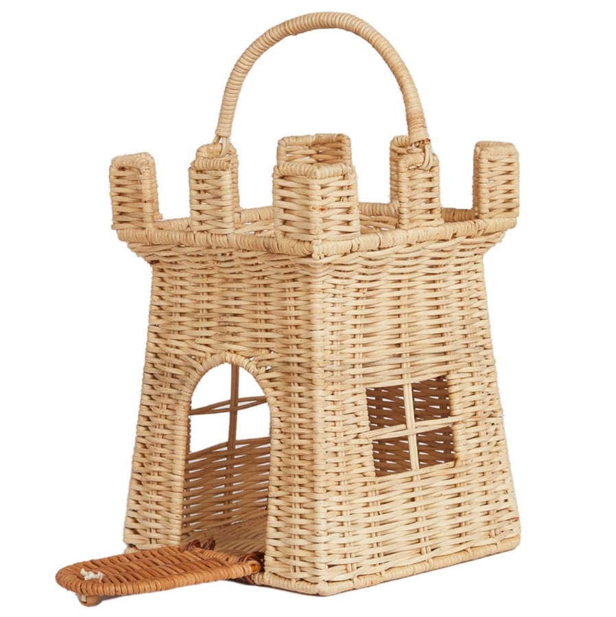 Doll Play Olli Ella Doll Houses & Accessories | Olli Ella Rattan Castle Bag