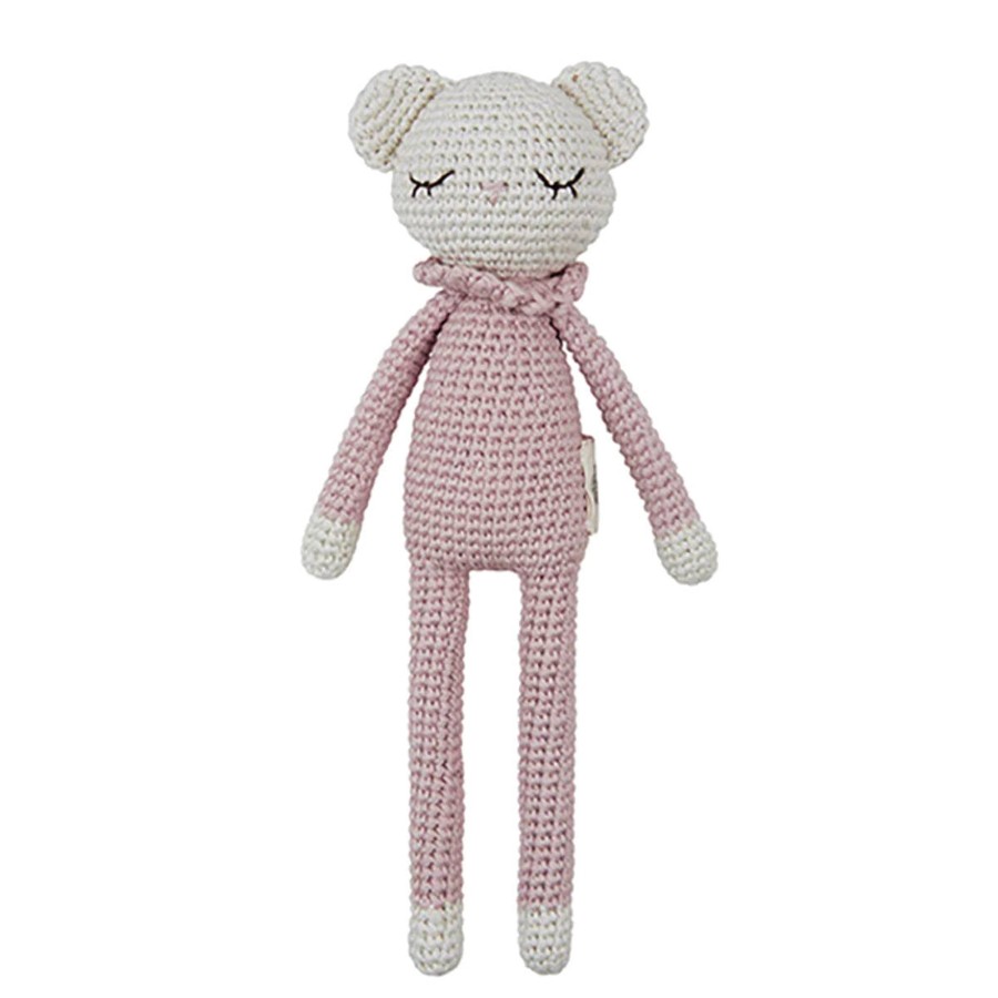 Doll Play Patti Olso Plush Animals & Dolls | Patti Oslo Organic Crochet Doll, Tiffani Teddy, Rose