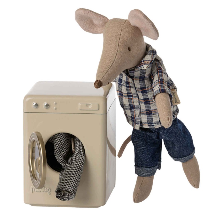 Doll Play Maileg Doll Houses & Accessories | Maileg Mouse Size Washing Machine