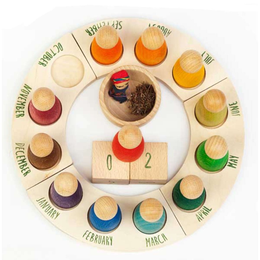 Creative Play Grapat Learning Toys | Grapat Perpetual Calendar With 12 Nins