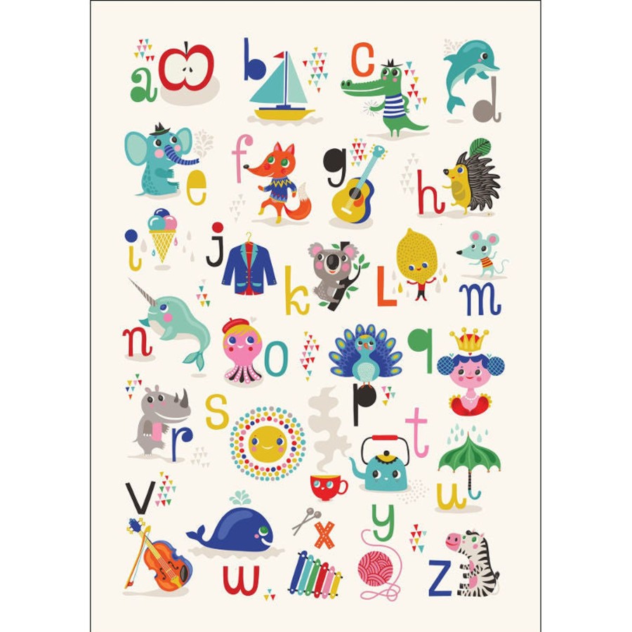 Room Decor Petit MonOnline Posters & Arts | Petit Monkey Abc Poster By Helen Dardik