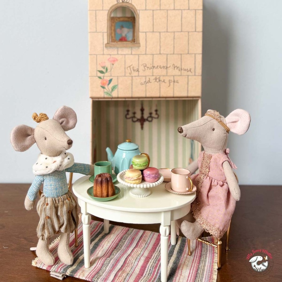 Doll Play Maileg Doll Houses & Accessories | Maileg Tea Set In Suitcase For Mouse Dolls, Merle