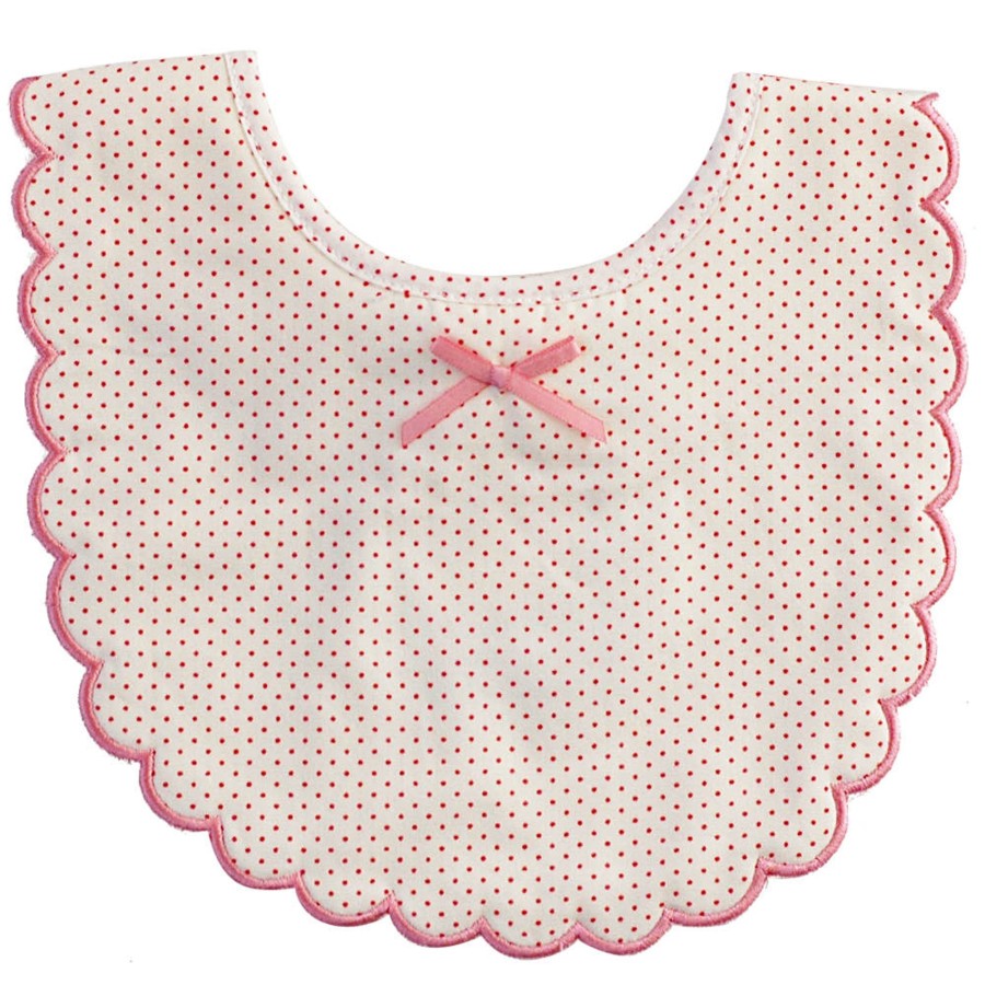 And More Alimrose Meal Time | Alimrose Scallop Edge Bib, Cream