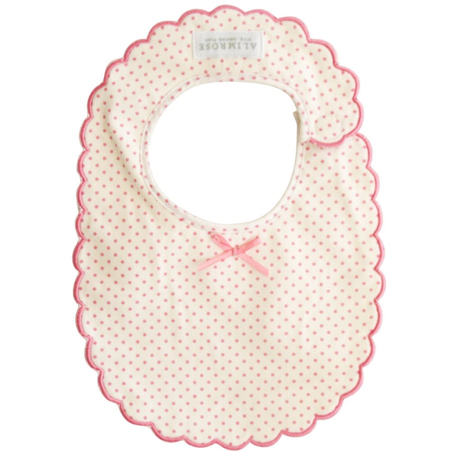 And More Alimrose Meal Time | Alimrose Scallop Edge Bib, Cream