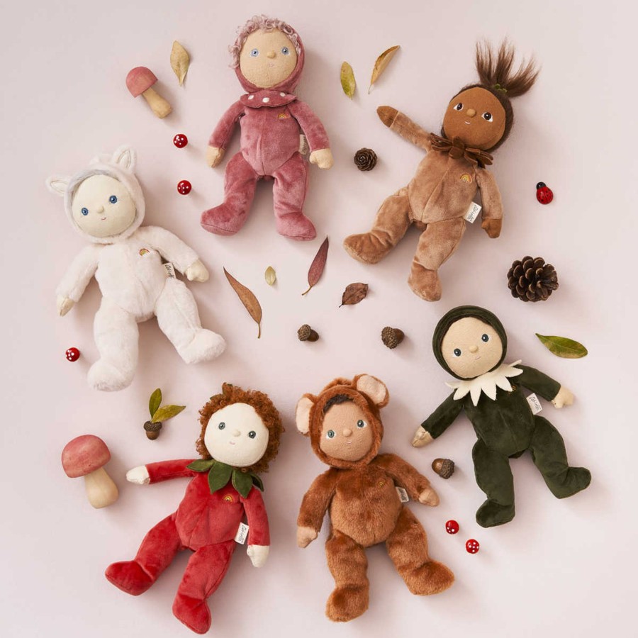 Pretend Play Olli Ella Baby Dolls & Accessories | Olli Ella Dinky Dinkum, Polly Poinsettia