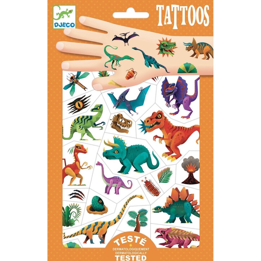 Creative Play Djeco Arts & Crafts | Djeco Temporary Tattoos, Dino Club