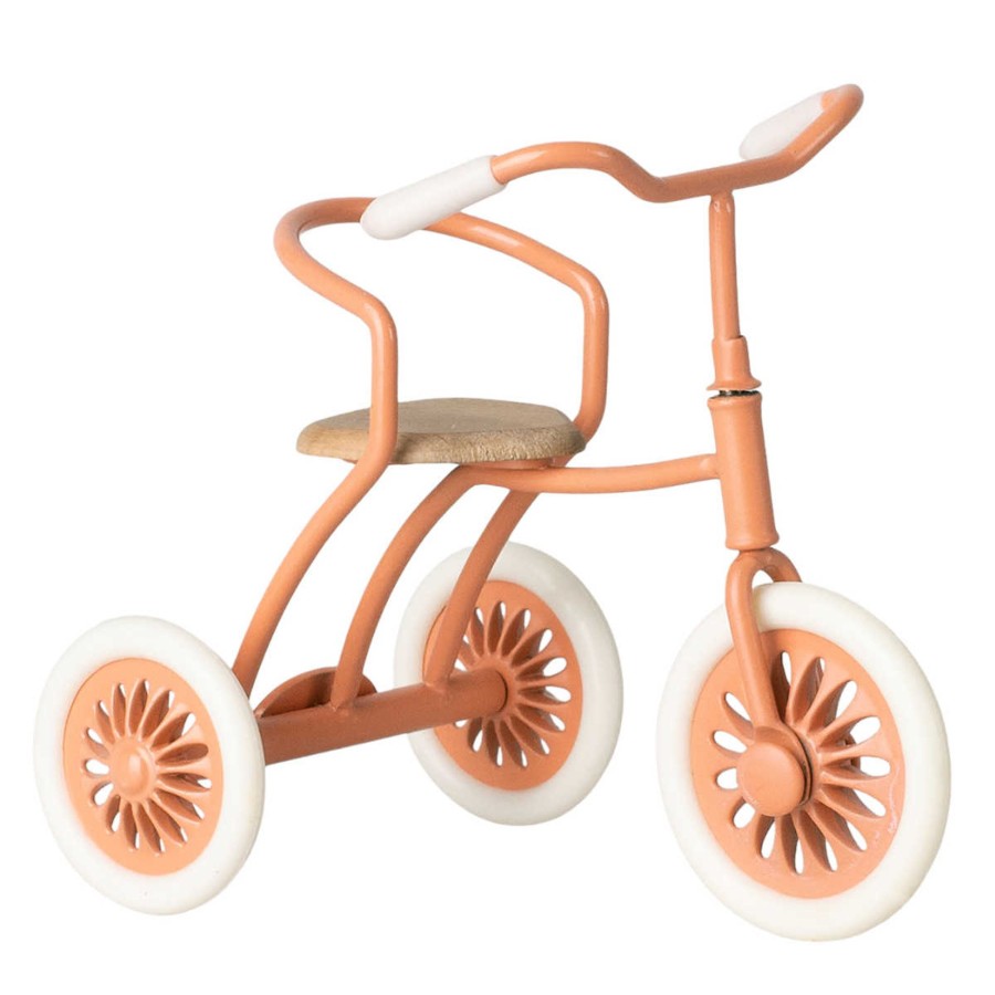 Doll Play Maileg Doll Houses & Accessories | Maileg Abri A Tricycle For Mouse, Coral